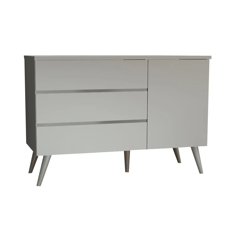 Cômoda de Bebê Viena com Porta Cinza Harbor - Image 6