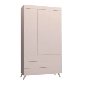 Guarda Roupa Infantil Viena Rosa Claro
