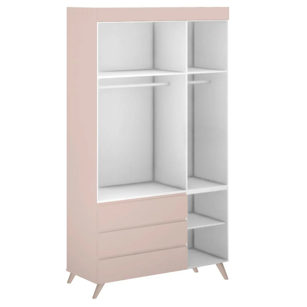 Guarda Roupa Infantil Viena Rosa Claro - Image 3