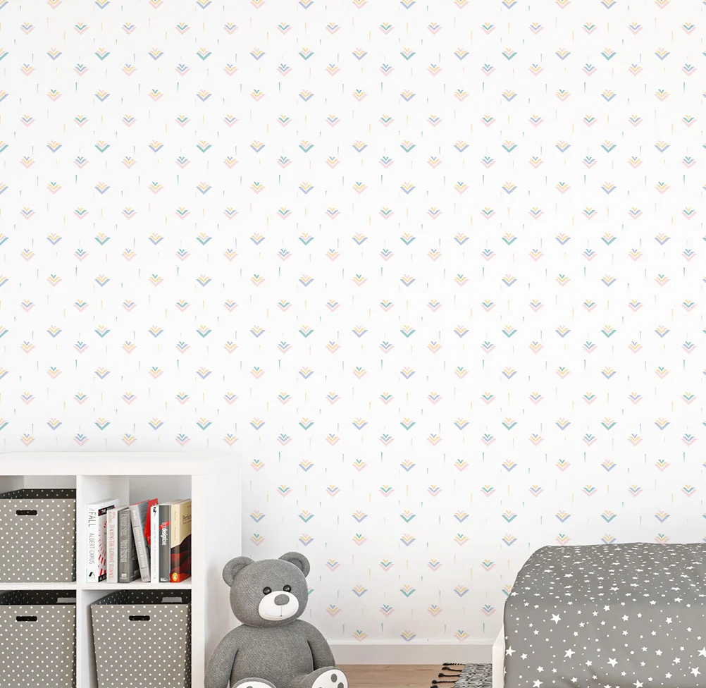 Papel de Parede Infantil Gaivota Rosa