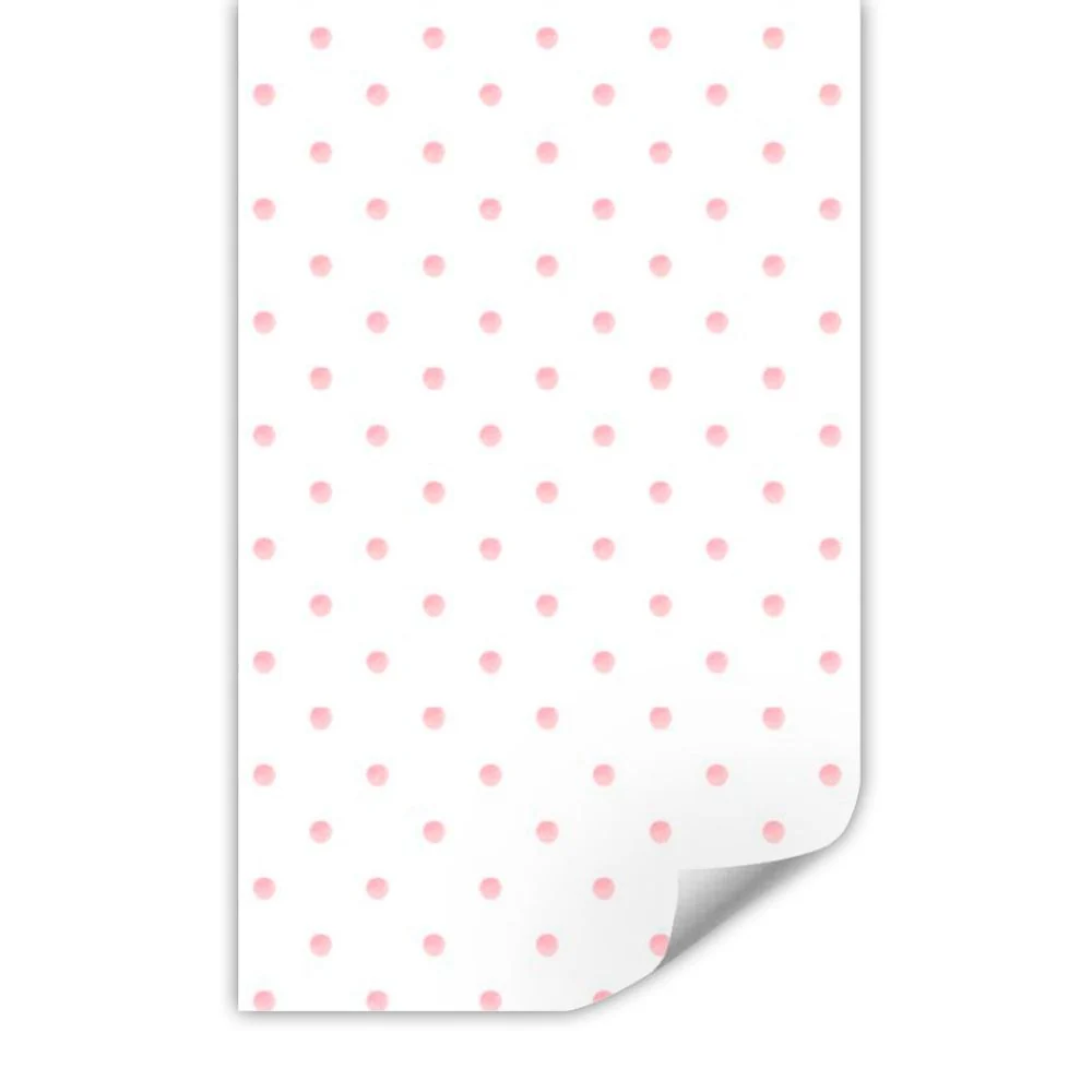 Papel de Parede Infantil Poá Aquarela Rosa Clássico - Image 4