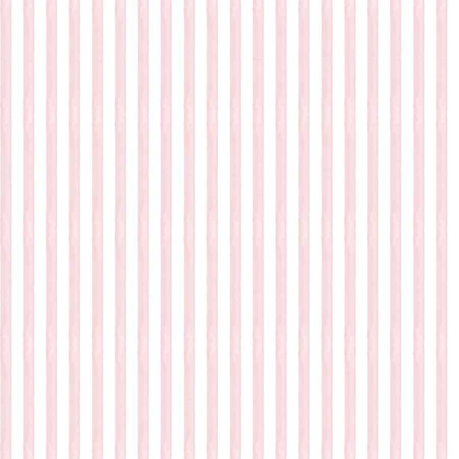 Papel de Parede Infantil Listra Média Aquarela Rosa - Image 4