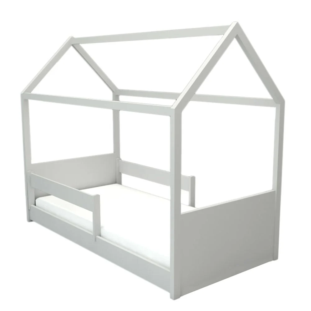 Cama com Casinha Up 2 em 1 Cinza Harbor - Image 4