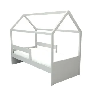 Cama com Casinha Up 2 em 1 Cinza Harbor
