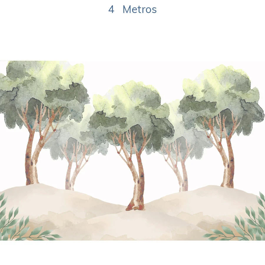 Papel de Parede Infantil Selva Árvores - Mural - Image 6