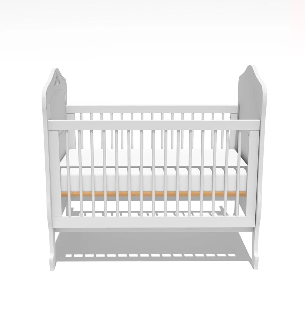 Berço Nóbile Branco com Capitonê Bege - Image 7