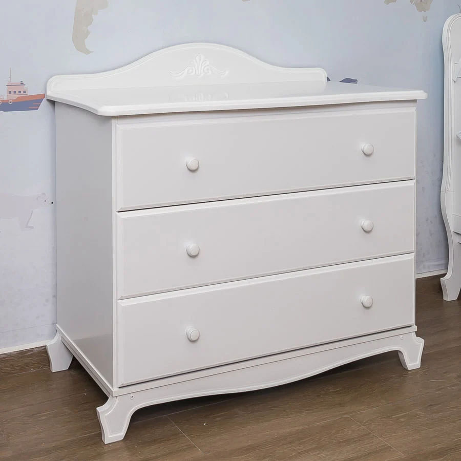 Cômoda Nóbile Branco 3 Gavetas - Image 4