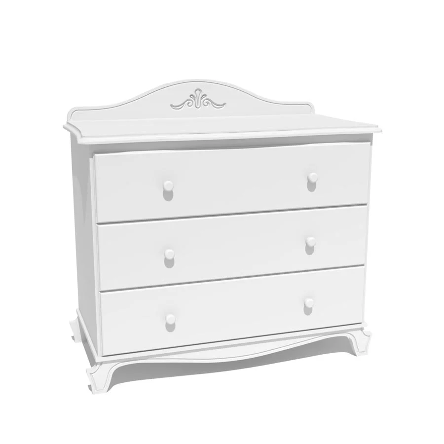 Cômoda Nóbile Branco 3 Gavetas - Image 5