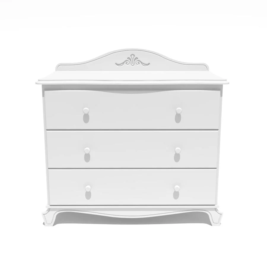 Cômoda Nóbile Branco 3 Gavetas - Image 6