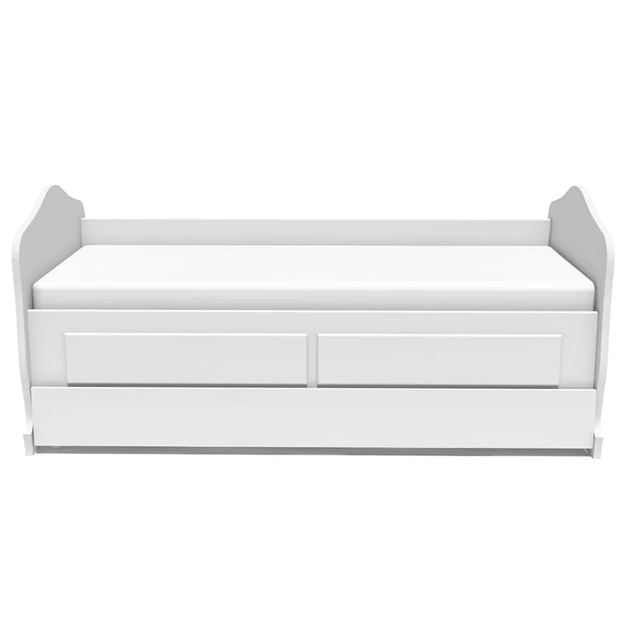 Cama Sofá Nóbile com Cama Auxiliar e 2 Gavetas Branco Provençal - Image 3