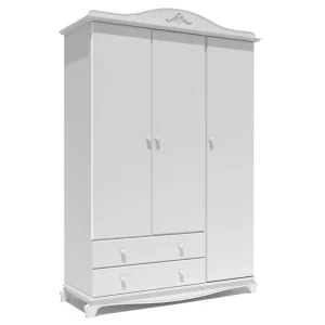 GUARDA ROUPA NOBILE 3 PORTAS FECHADA - BRANCO