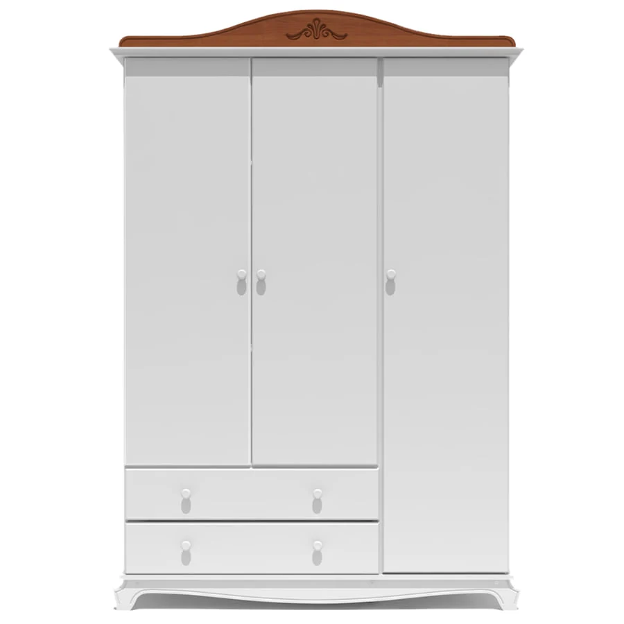 Guarda Roupa Nóbile Branco Provençal e Madeira - Image 3