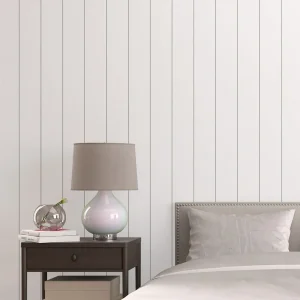 Papel de Parede Listra Lambri Cinza