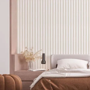 Papel de Parede Listra Aquarela Classic Bege