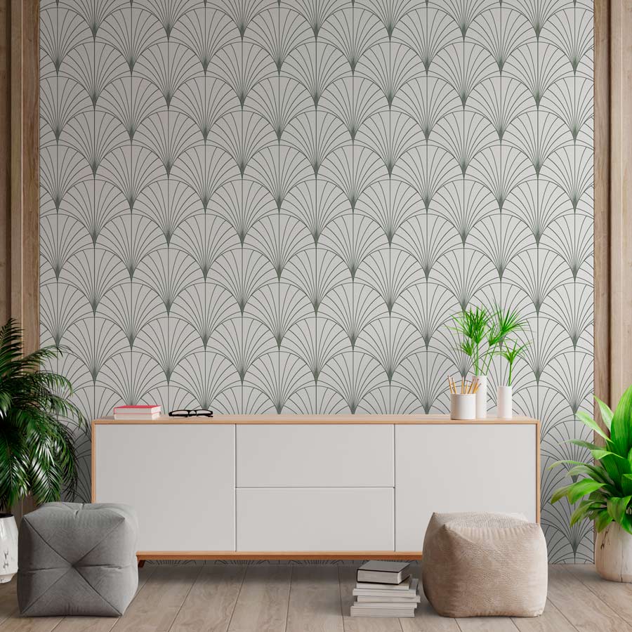 Papel de Parede Leque Verde Seco - Image 3