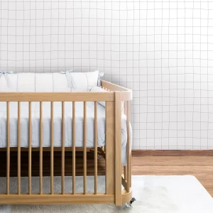 Papel de Parede Infantil Gride Cinza