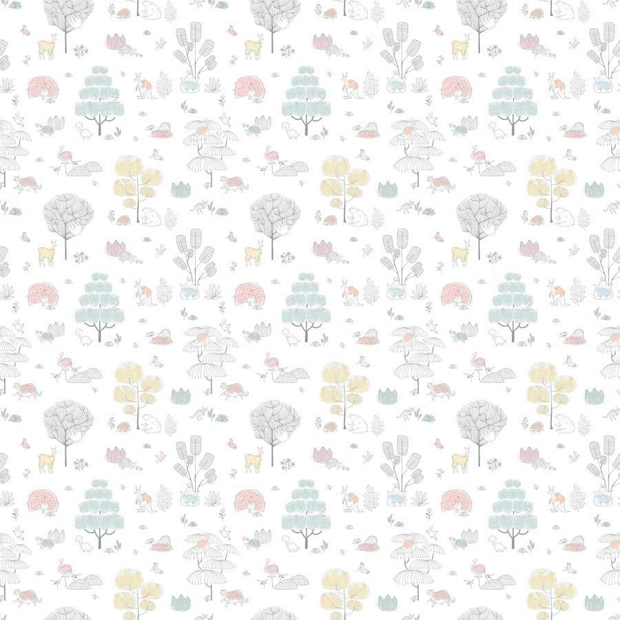 Papel de Parede Infantil Árvores e Bichos - Image 4