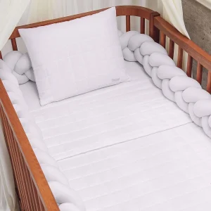 Colcha para Berço Quadradinho Branco