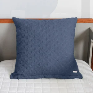 Capa de Almofada Losango Azul Jeans 50cm x 50cm
