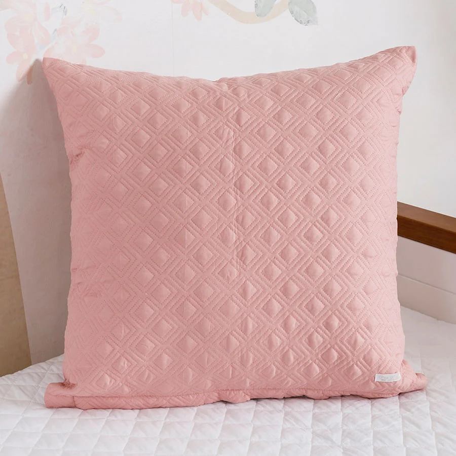 Capa de Almofada Losango Rosa Chá 50cm x 50cm - Image 2