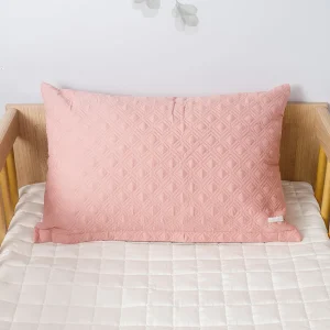 Capa de Almofada Losango Rosa Chá 60cm x 40cm