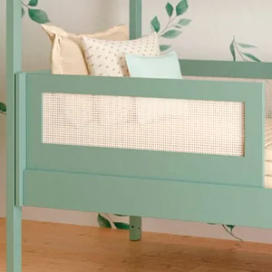 Grade Frontal Para Cama Haus Nature Com Palha - Verde Jardim
