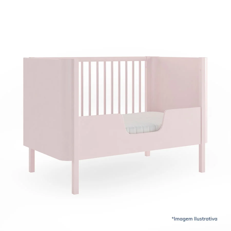 Meia Grade de Transformação Para Mini Cama Nord - Rosa - Image 5