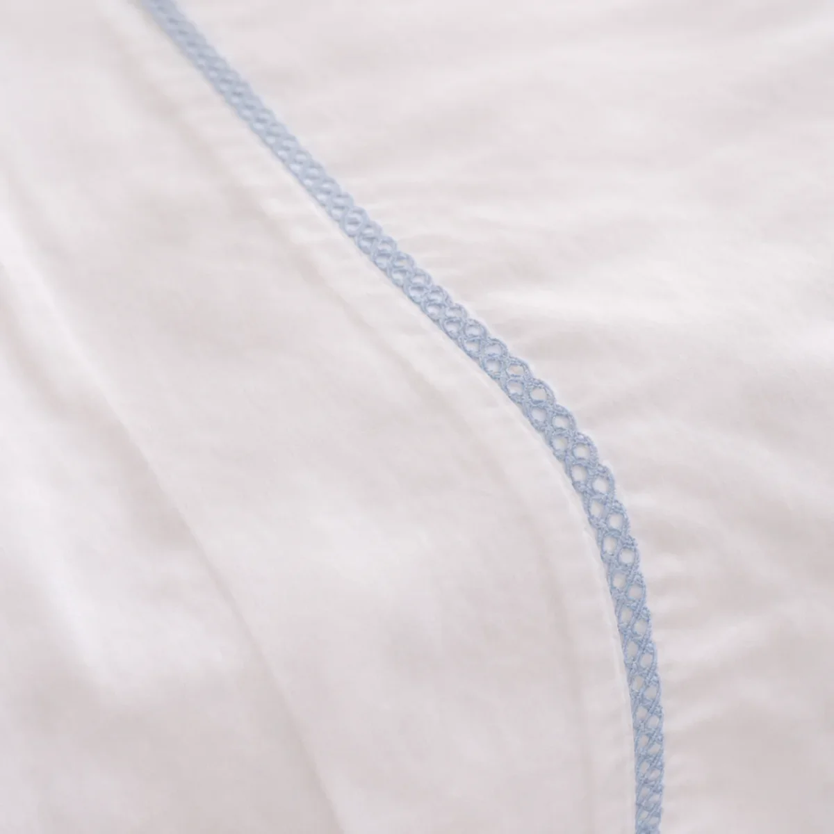 Jogo de Lençol Solteiro Corrente 3 Peças - Azul Jeans - Image 5