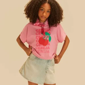 Camiseta Silk Cereja