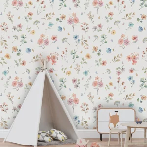 Papel de Parede Floral Paris Cru