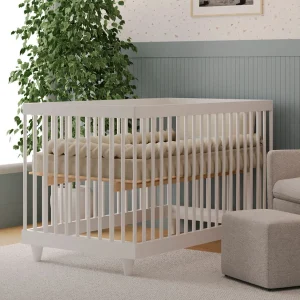 Berço Haus Nature 3 em 1 Palitado - Branco