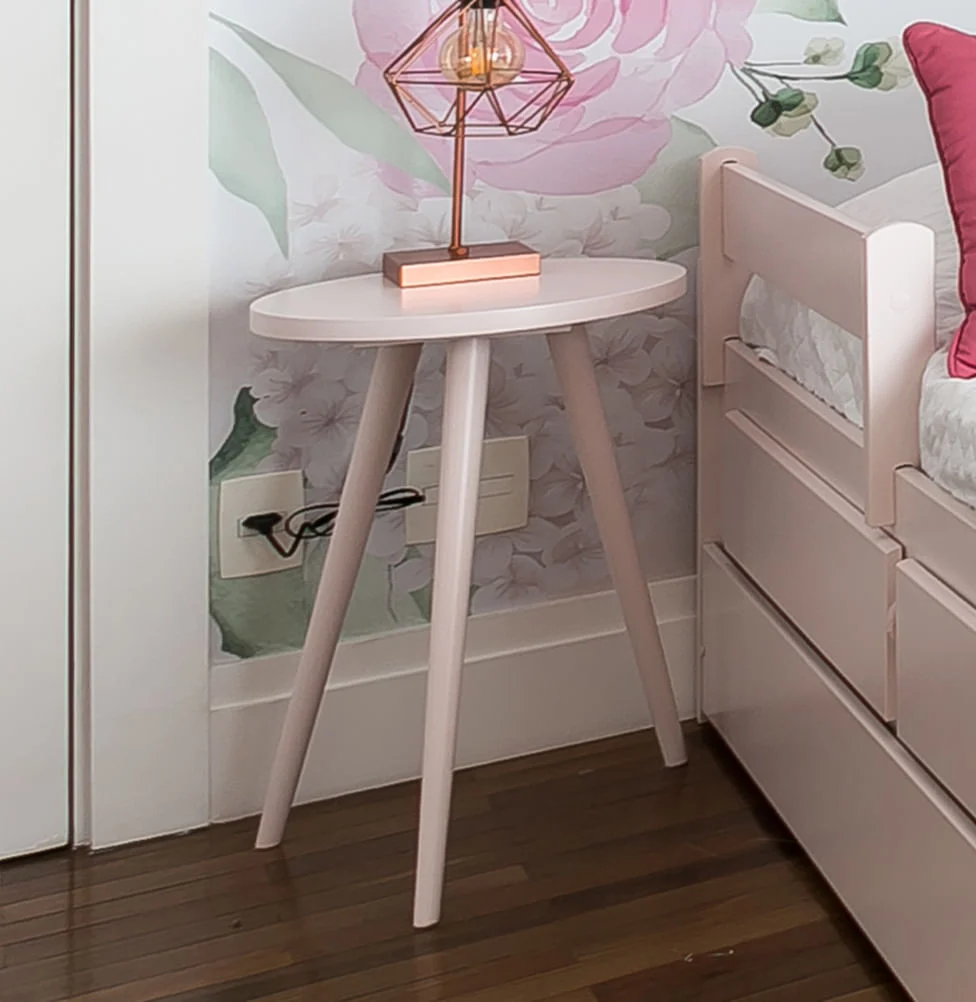 Mesa de Apoio Viena - Rosa Claro