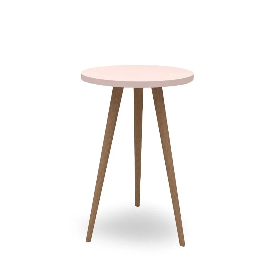 Mesa de Apoio Viena Com Pé Mel - Rosa Claro - Image 4