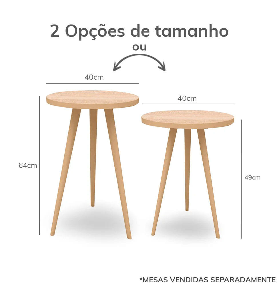 Mesa de Apoio Viena - Carvalho - Image 3