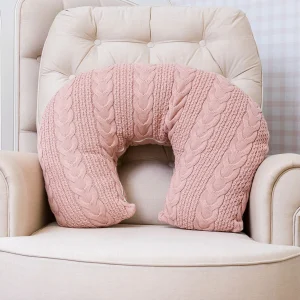 Almofada de Amamentação Tricot Dalia - Rosa