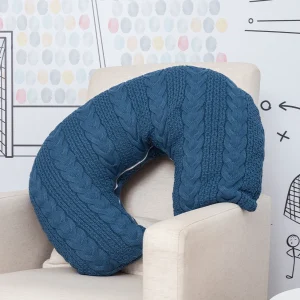 Almofada de Amamentação Tricot Dalia - Azul Jeans