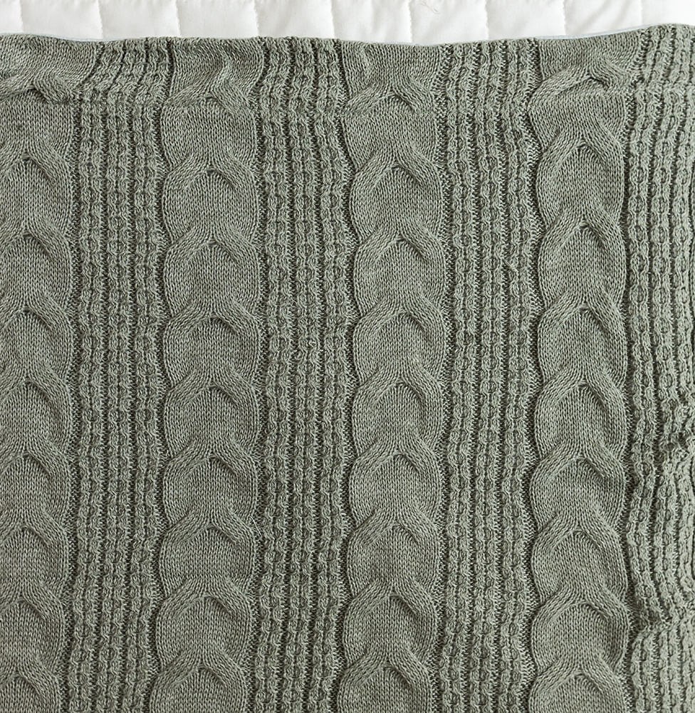 Manta Peseira Tricot Dalia - Verde Malva - Image 3