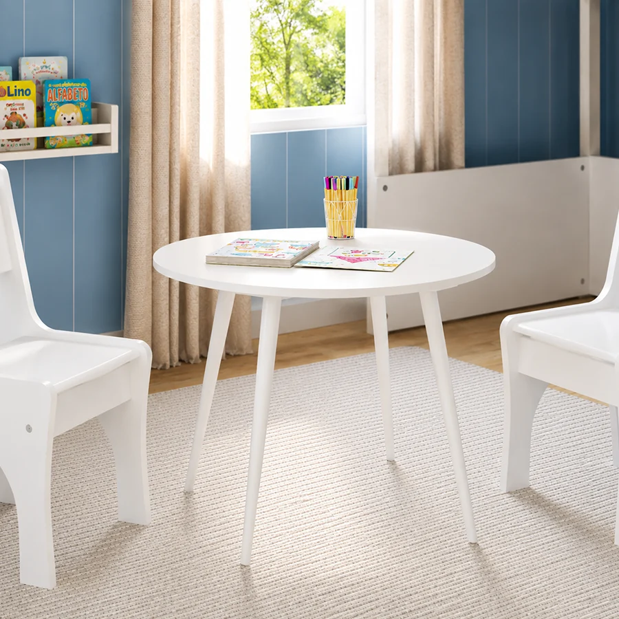 Mesa Infantil Viena Redonda - Branco