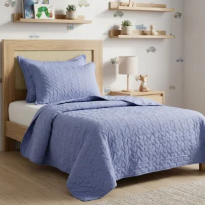 Kit Colcha Casal Infinity 3 Peças - Azul Jeans