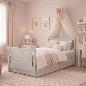 Cama Solteiro Monet - Greige