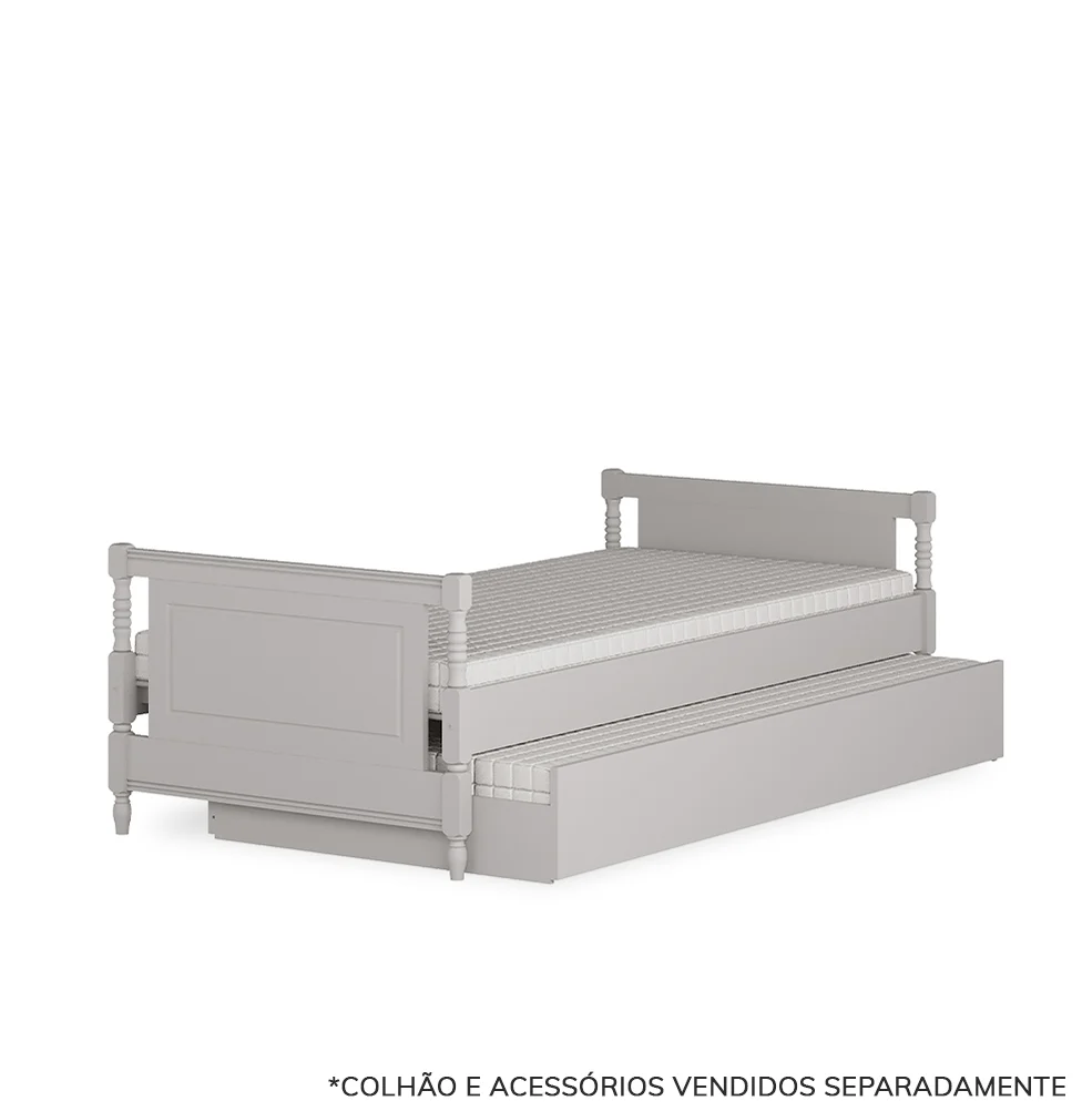 Cama Solteiro Monet - Greige - Image 7