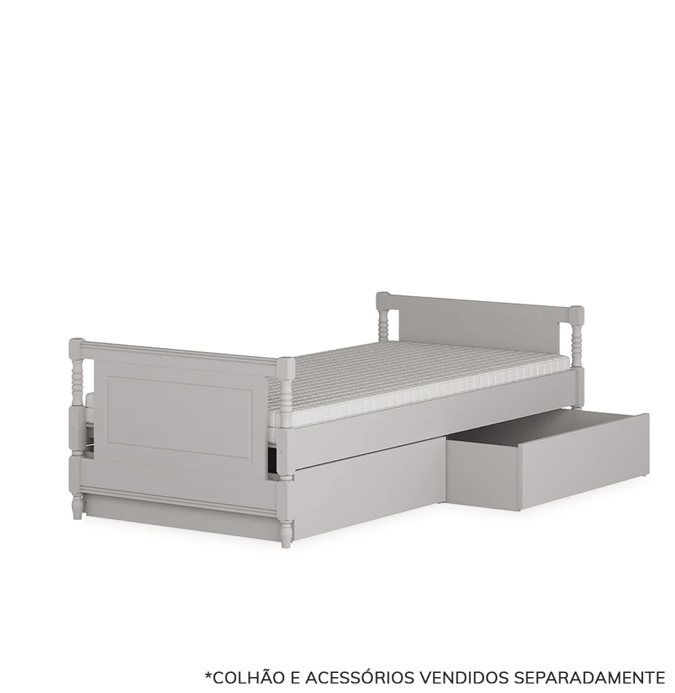 Cama Solteiro Monet - Greige - Image 8