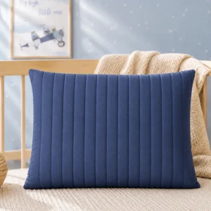 ALMOFADA RETANGULAR LISTRA AZUL JEANS 45X35