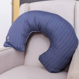 Almofada de Amamentação Listras - Azul Jeans