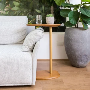 Mesa de Apoio Aura com Haste Dourada - Cinamomo