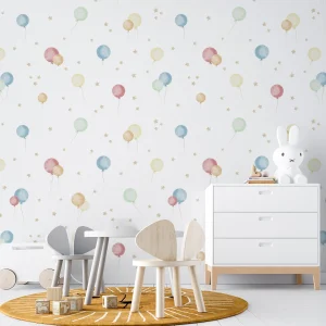 Papel de Parede Infantil Bexigas - Color