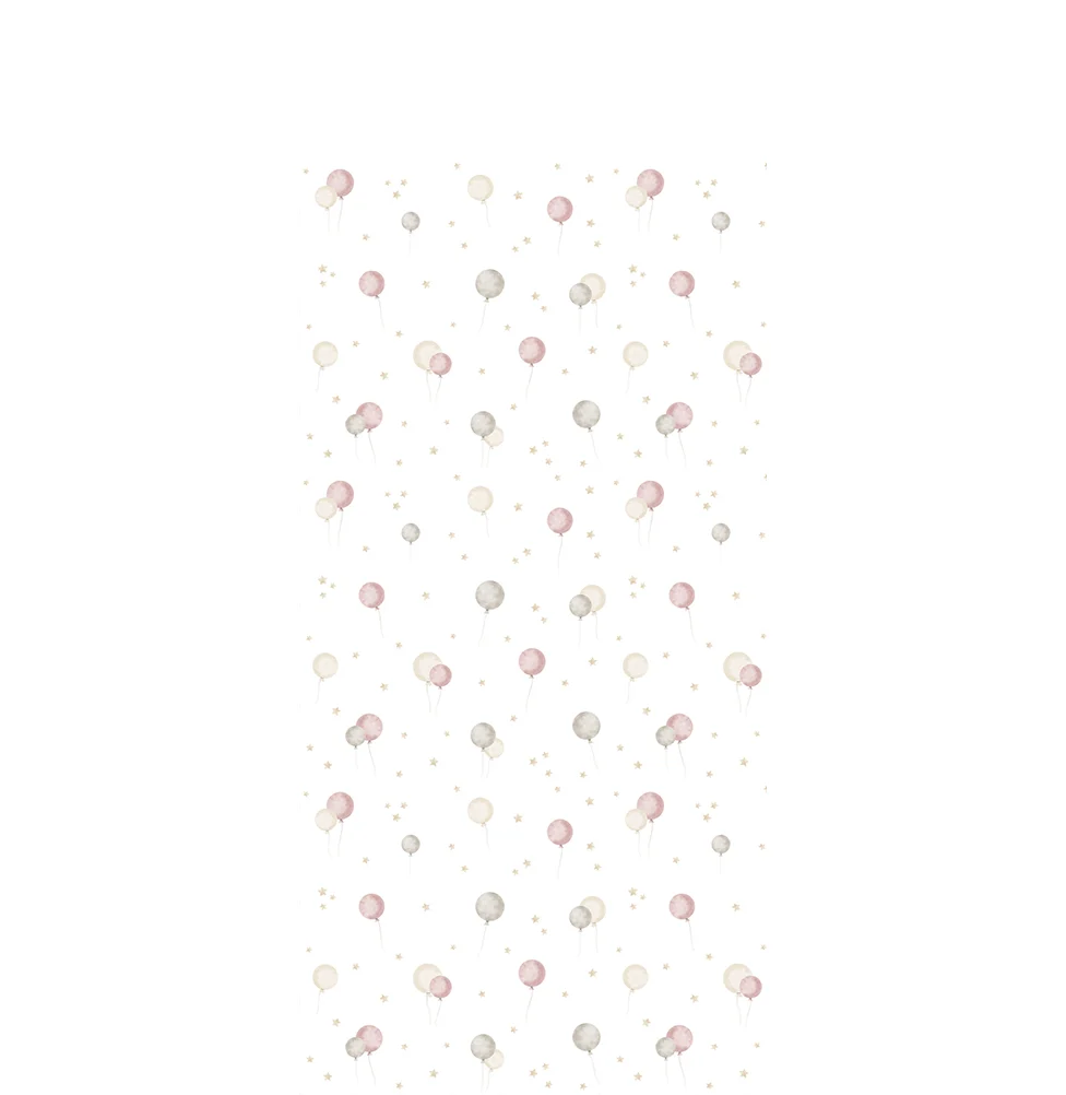 Papel de Parede Infantil Bexigas - Rosa - Image 4