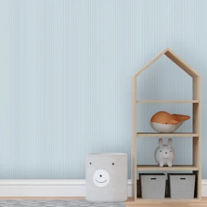Papel de Parede Infantil Listra Mini - Azul
