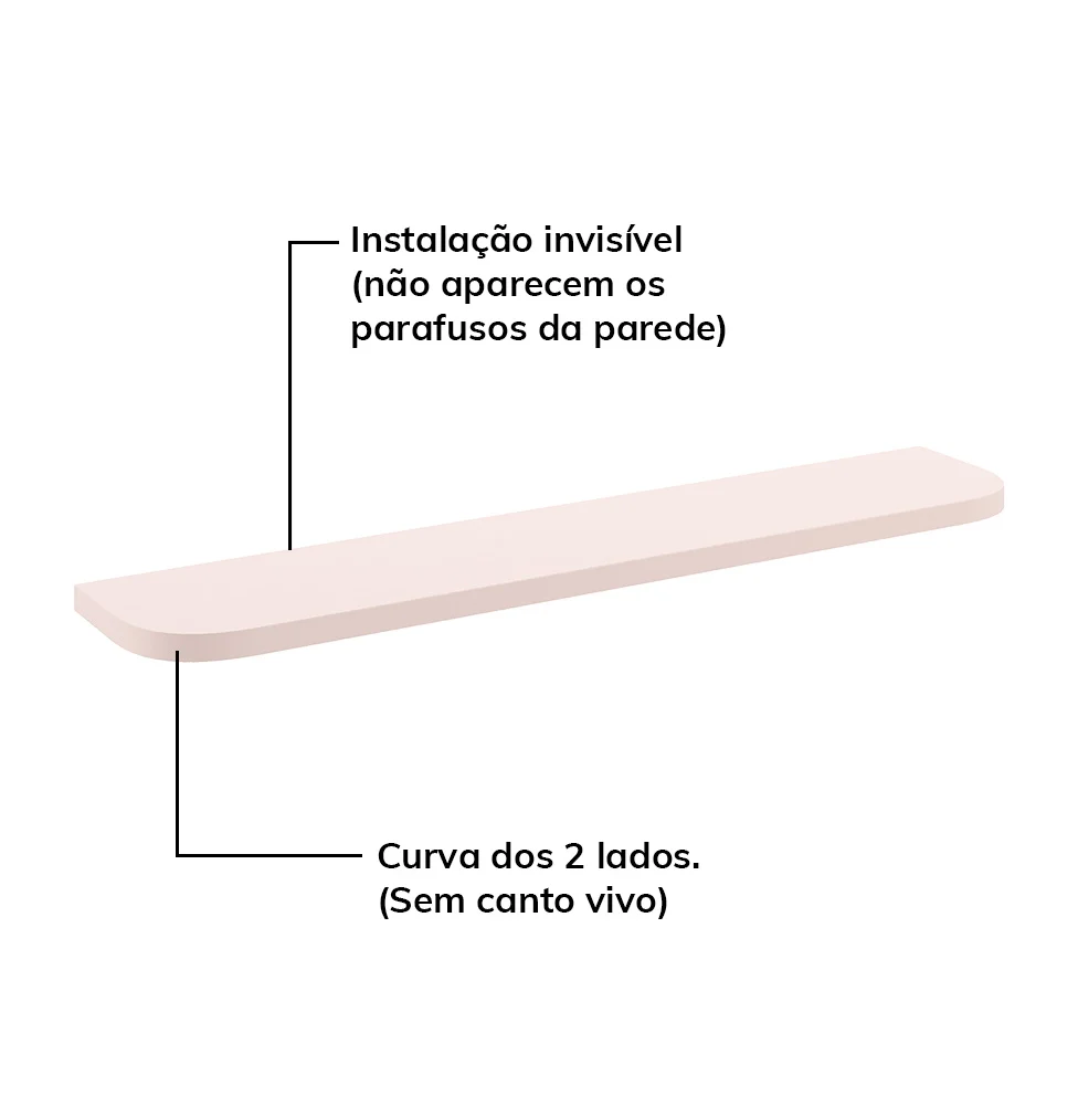 Prateleira Curva Nature – Rosa - Image 4