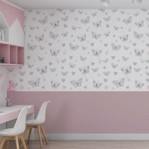 Papel de Parede Adesivo Borboleta 3,00 x 1,10m - Bota Fora